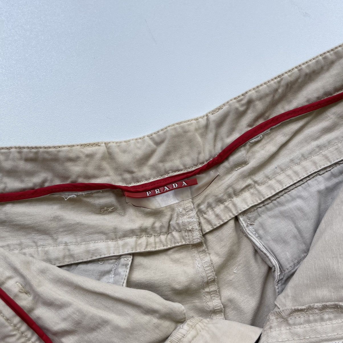 Prada Prada Vintage Pocket Archive Distressed Pants Beige Size US 34 / EU 50 - 10 Thumbnail