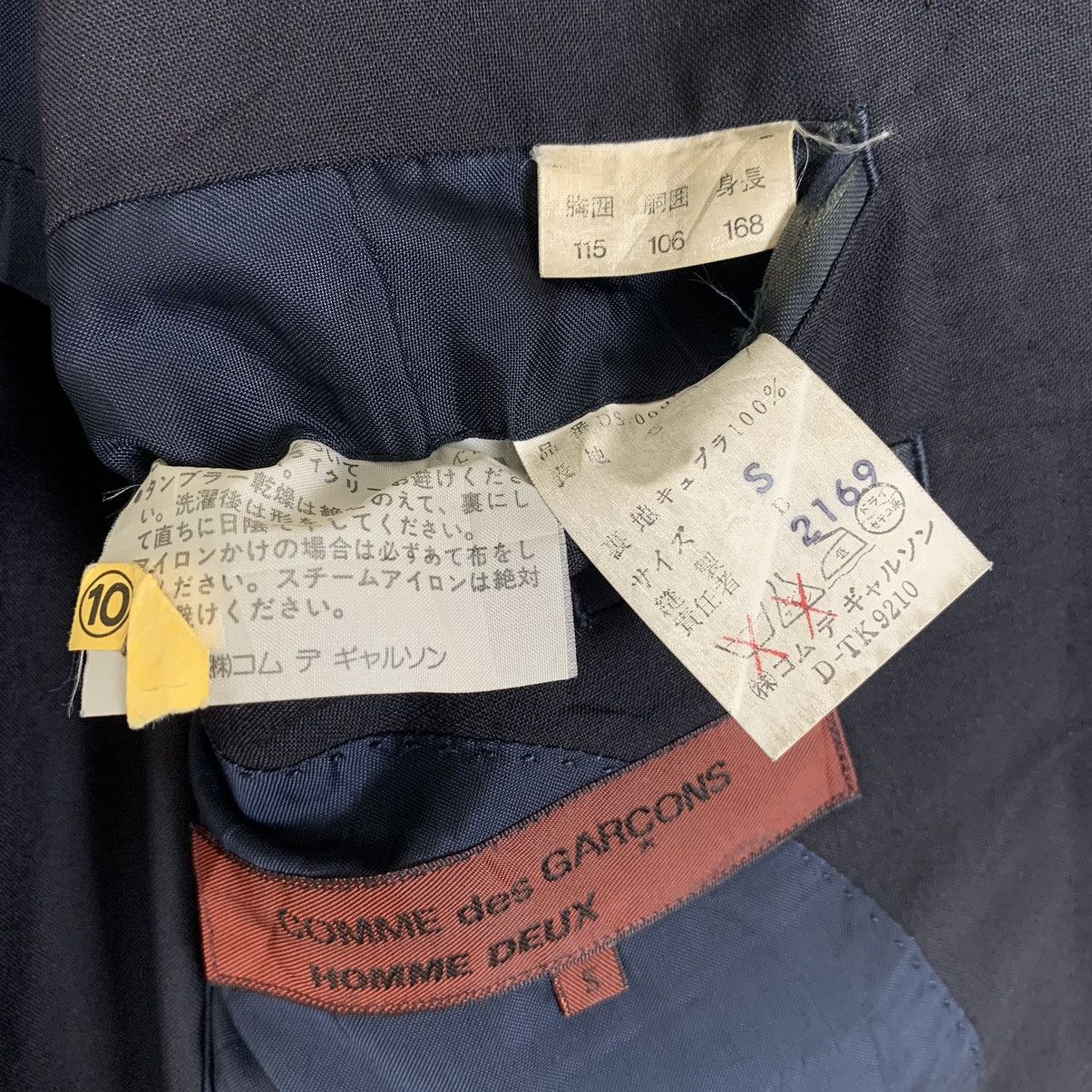 Comme des Garcons × Designer × Vintage Comme Des Garcons Homme Duex Coat Blazer Size US S / EU 44-46 / 1 - 10 Thumbnail