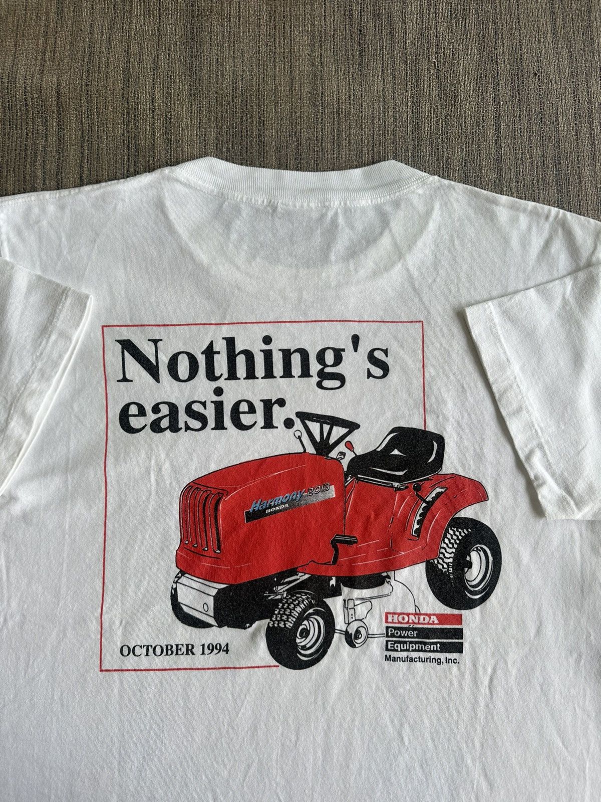 Honda × Vintage Vintage 90’s HONDA Nothing’s Easier USA RARE Tshirt Size US M / EU 48-50 / 2 - 1 Thumbnail