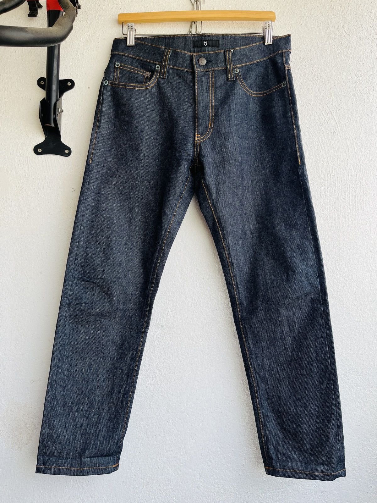 Raf Simons Grails Jil Sander Raf Simons Black Redline Selvedge Jeans Size US 31 - 1 Thumbnail