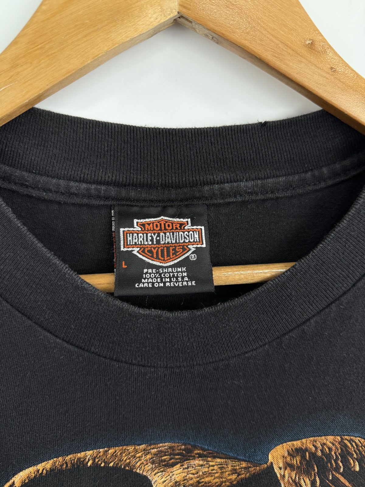 Harley Davidson 🇺🇸 Vintage 1996 Harley Davidson One With The Wind T-Shirt 3d Size US L / EU 52-54 / 3 - 7 Thumbnail