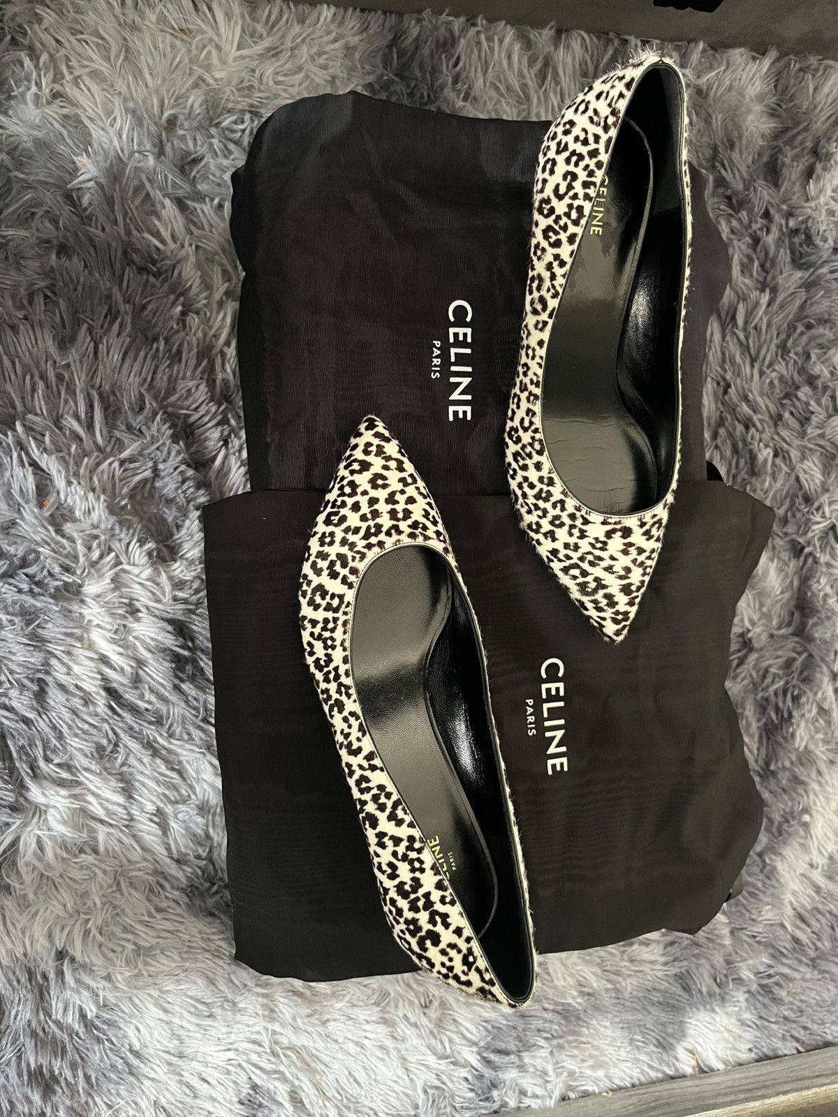 Celine Celine animal print heels Size US 7 / IT 37 - 4 Thumbnail