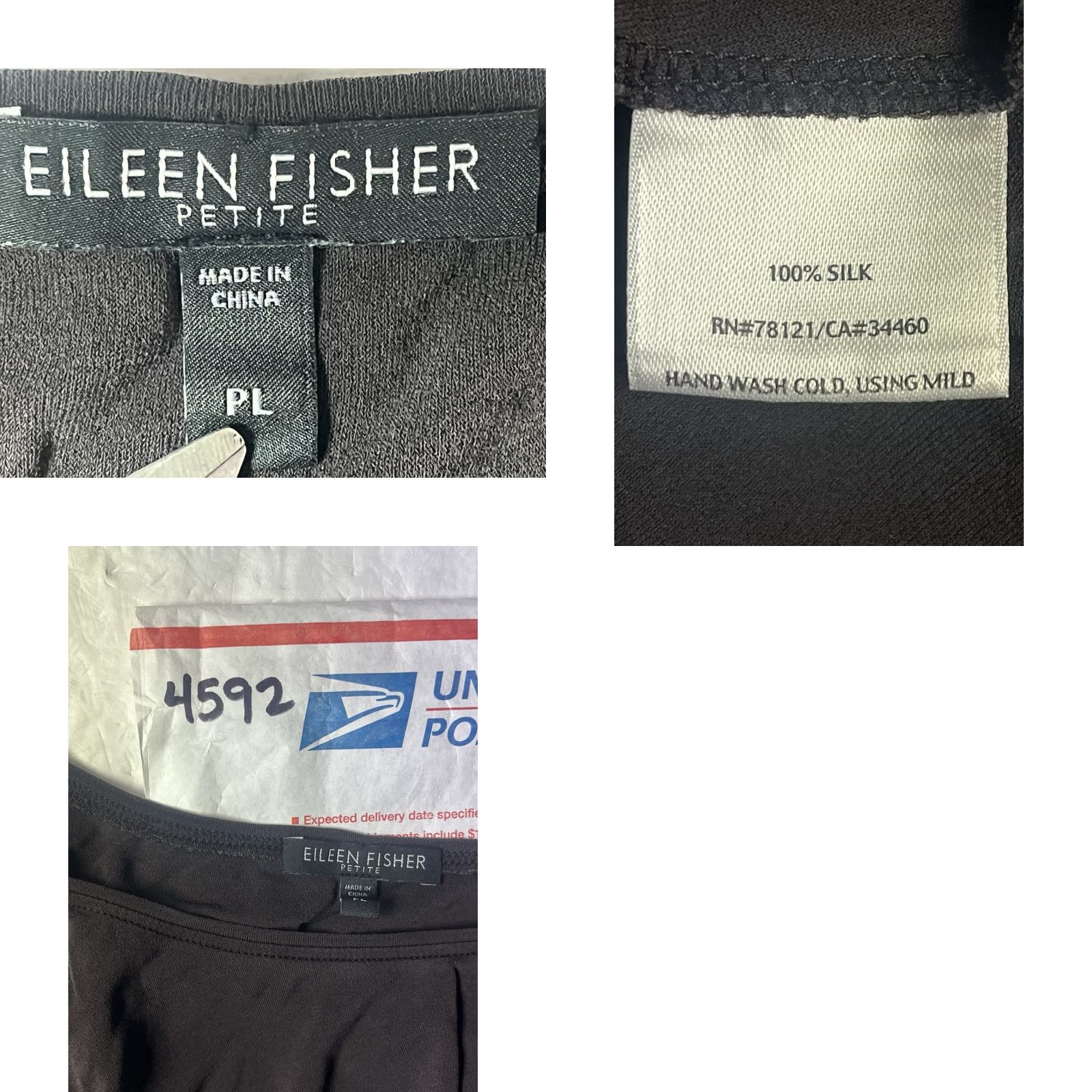 Eileen Fisher Eileen Fisher Blouse Shirt Women Tank Top Silk 100% Brown Scoop Neck Sleeveless L Petite Regular Size L / US 10 / IT 46 - 8 Thumbnail
