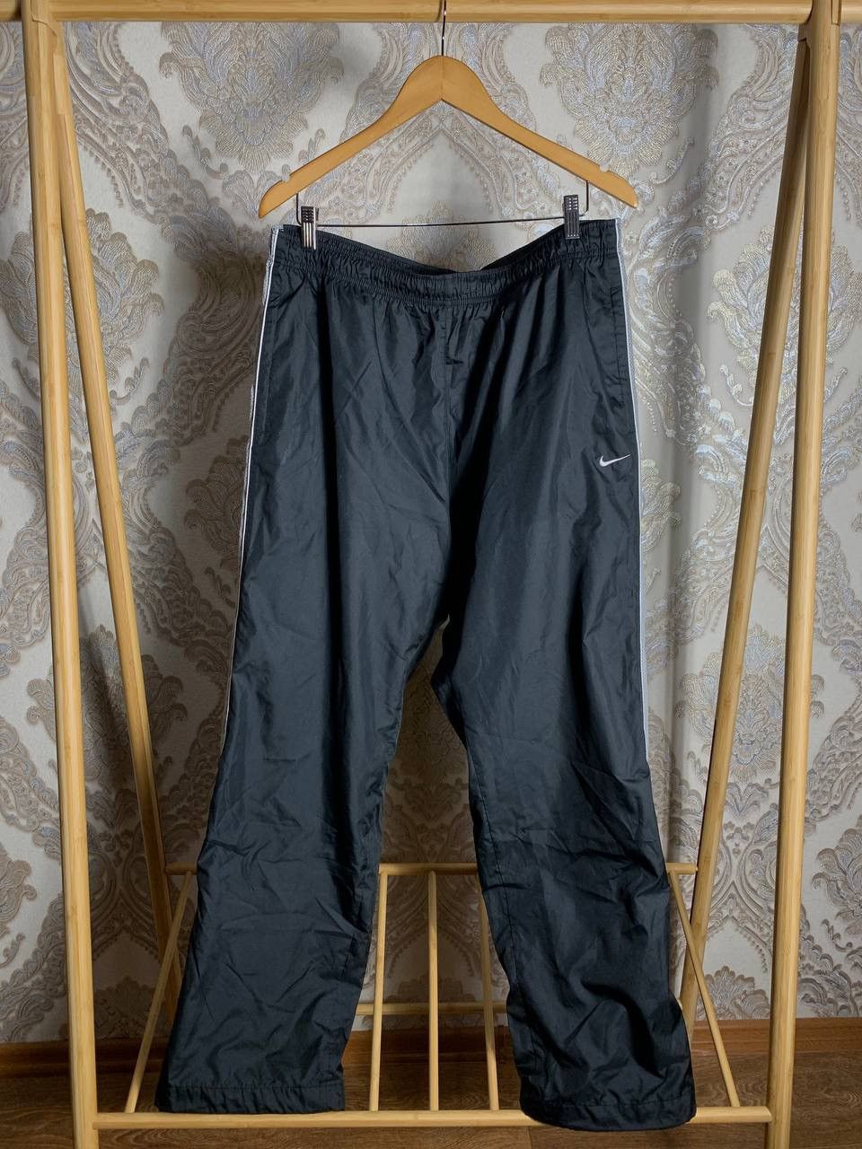 Nike × Vintage VERY RARE NIKE DRILL PANTS SWOOSH JAPAN STYLE Y2K 90s DRILL Size US 36 / EU 52 - 1 Thumbnail