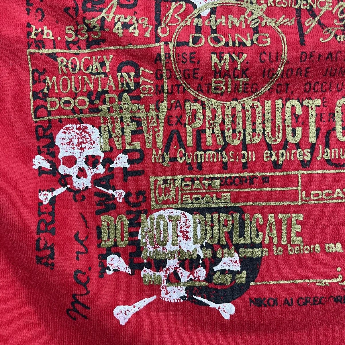 If Six Was Nine 2000s Portartur Skulls Grunge Punk Lgb Style LongSleeve Size US L / EU 52-54 / 3 - 6 Thumbnail