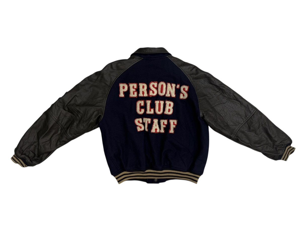 Vintage Vintage 80s Persons Club staff varsity jacket Size US M / EU 48-50 / 2 - 2 Thumbnail