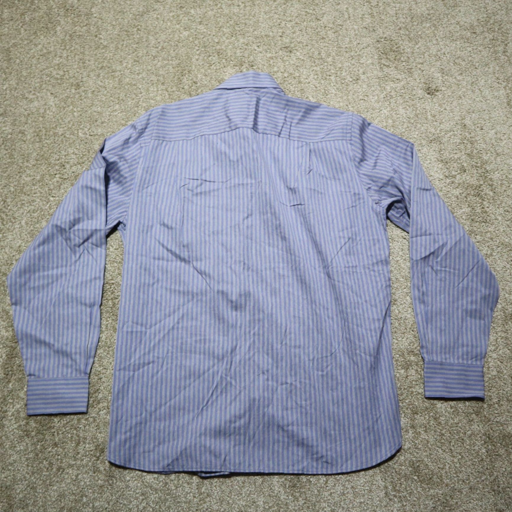 Jos. A. Bank Jos. A. Bank Shirt Mens M Medium Striped Button-Down Short Sleeve Cotton Multicolor Blue 90s Travel Shirt Mens Size US M / EU 48-50 / 2 - 8 Thumbnail