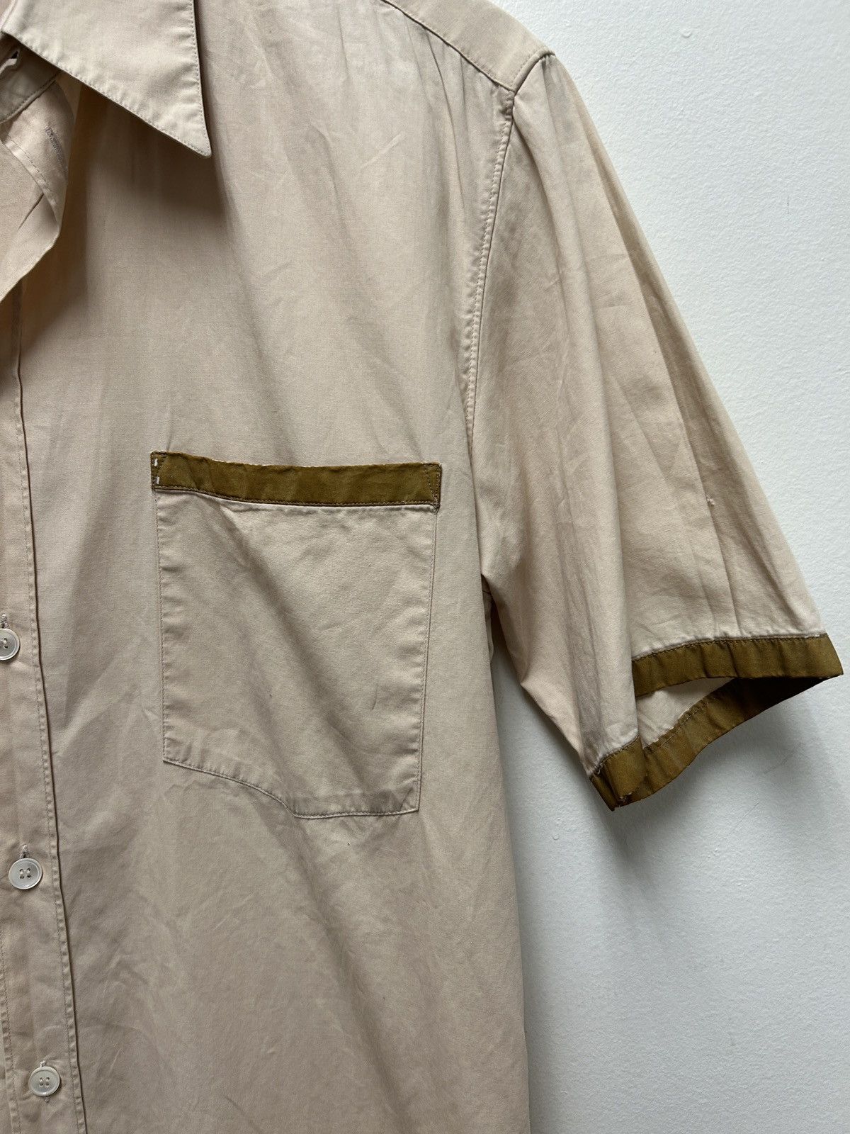 Helmut Lang 1999 Nylon Trim Cotton Button Up Size US M / EU 48-50 / 2 - 4 Thumbnail