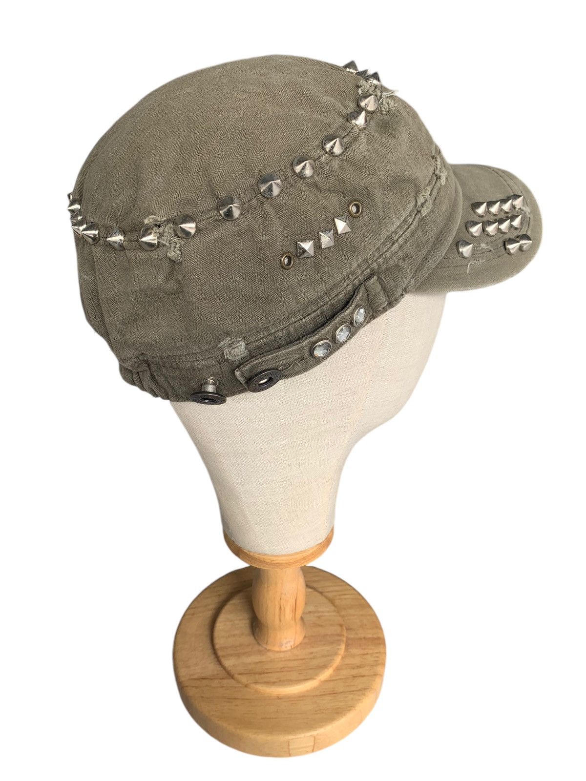 Japanese Brand × Kapital × Vintage JAPANESE STUDDED PUNK STYLE DISTRESSED CAP☠️🎌 Size ONE SIZE - 9 Thumbnail