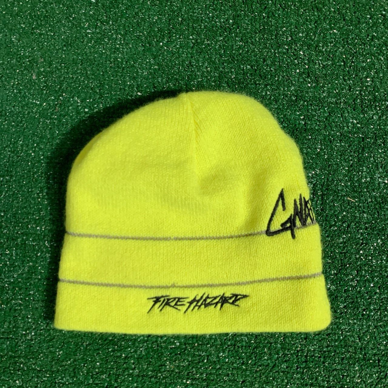 Gnarcotic Gnarcotic Neon Green Beanie Size ONE SIZE - 1 Thumbnail