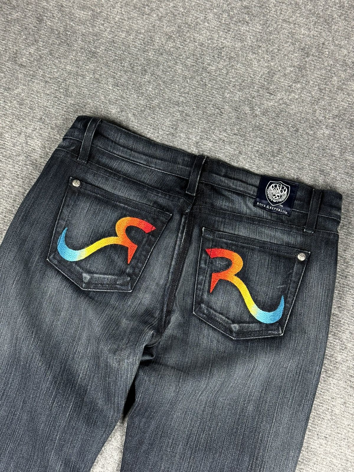 Japanese Brand × Rock & Republic Y2K Rock Republic embroidered pants Size 28" / US 6 / IT 42 - 1 Thumbnail