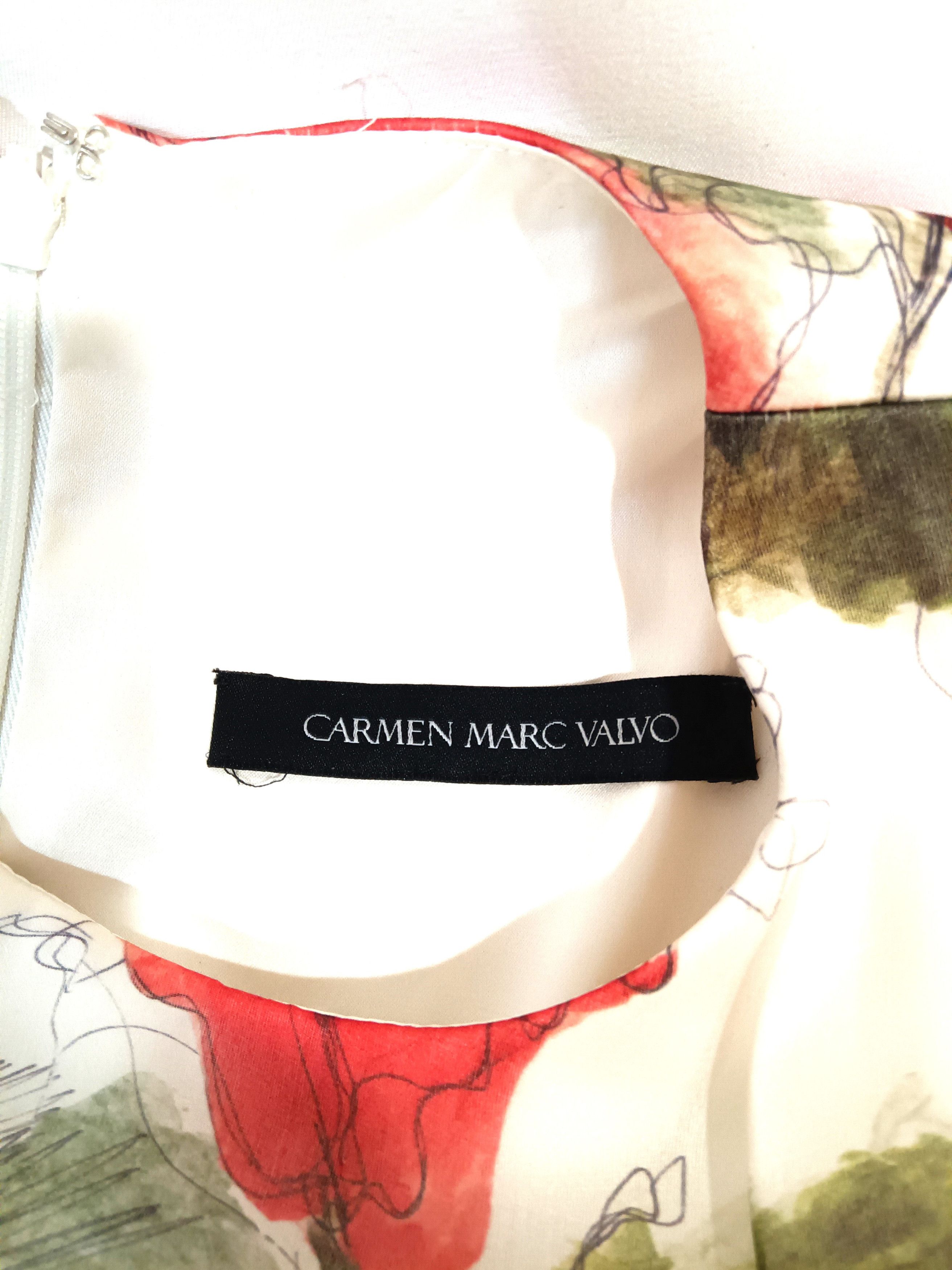 Other Carmen Marc Valvo Midi Dress Size 6 Vintage Women Sundress Size M / US 6-8 / IT 42-44 - 2 Thumbnail