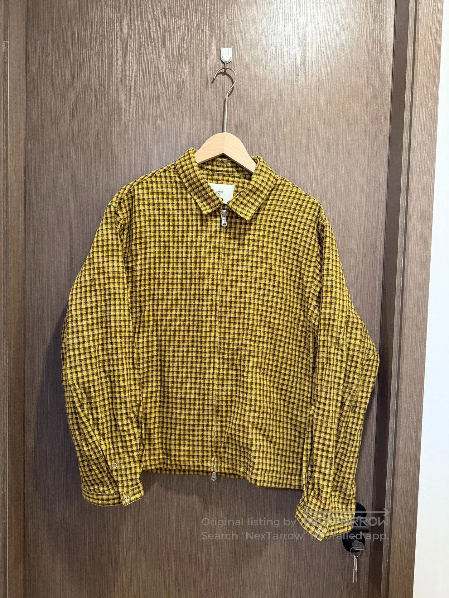 UES Japan COMMON SCENTS Cotton Check Zip Jacket. Size US L / EU 52-54 / 3 - 1 Thumbnail