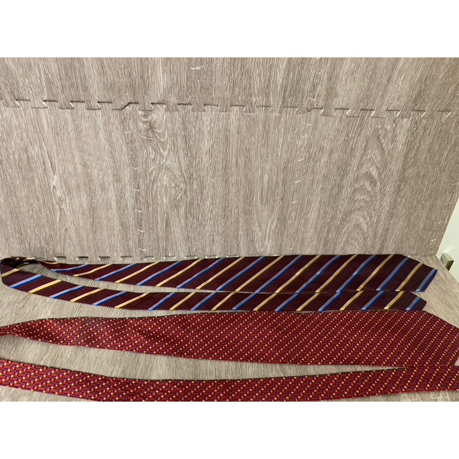 Jos. A. Bank Set of 5 Jos A Bank Vintage Silk Necktie Collection Striped Size ONE SIZE - 8 Thumbnail