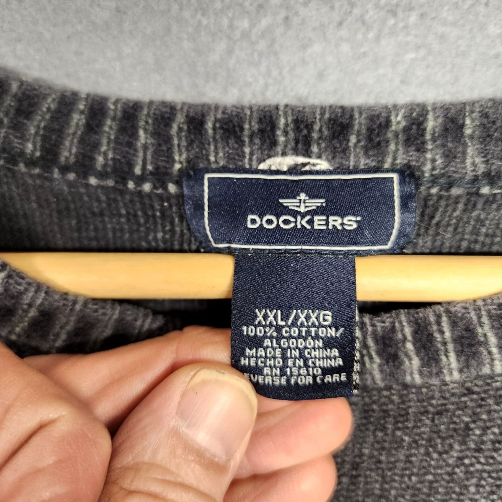 Dockers VINTAGE Dockers Sweater Shirt Mens 2XL Cotton Argyle Grunge Grandpa Y2K Crew Neck Long Sleeve Diamond Pattern Mens Size US XXL / EU 58 / 5 - 3 Thumbnail