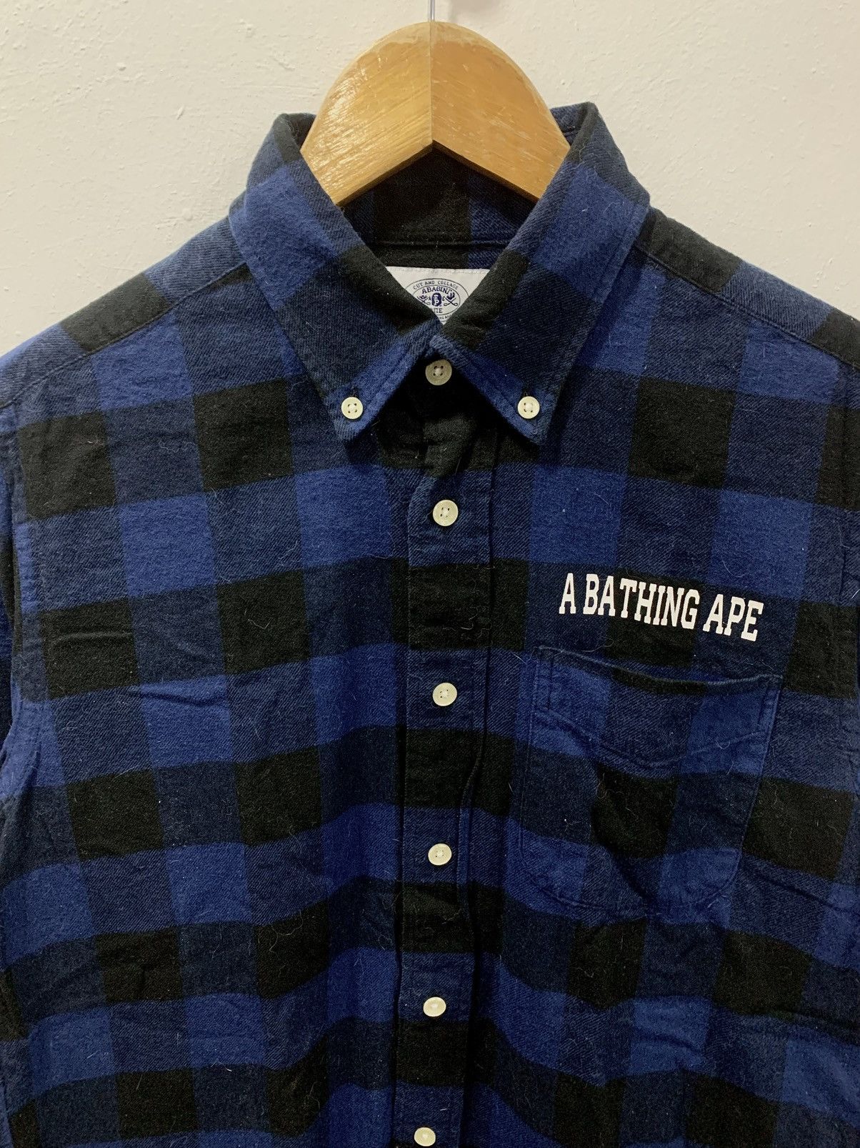 Bape A BATHING APE BLOCK CHECK - BUTTON DOWN FLANNEL L/S SHIRT Size US S / EU 44-46 / 1 - 3 Thumbnail