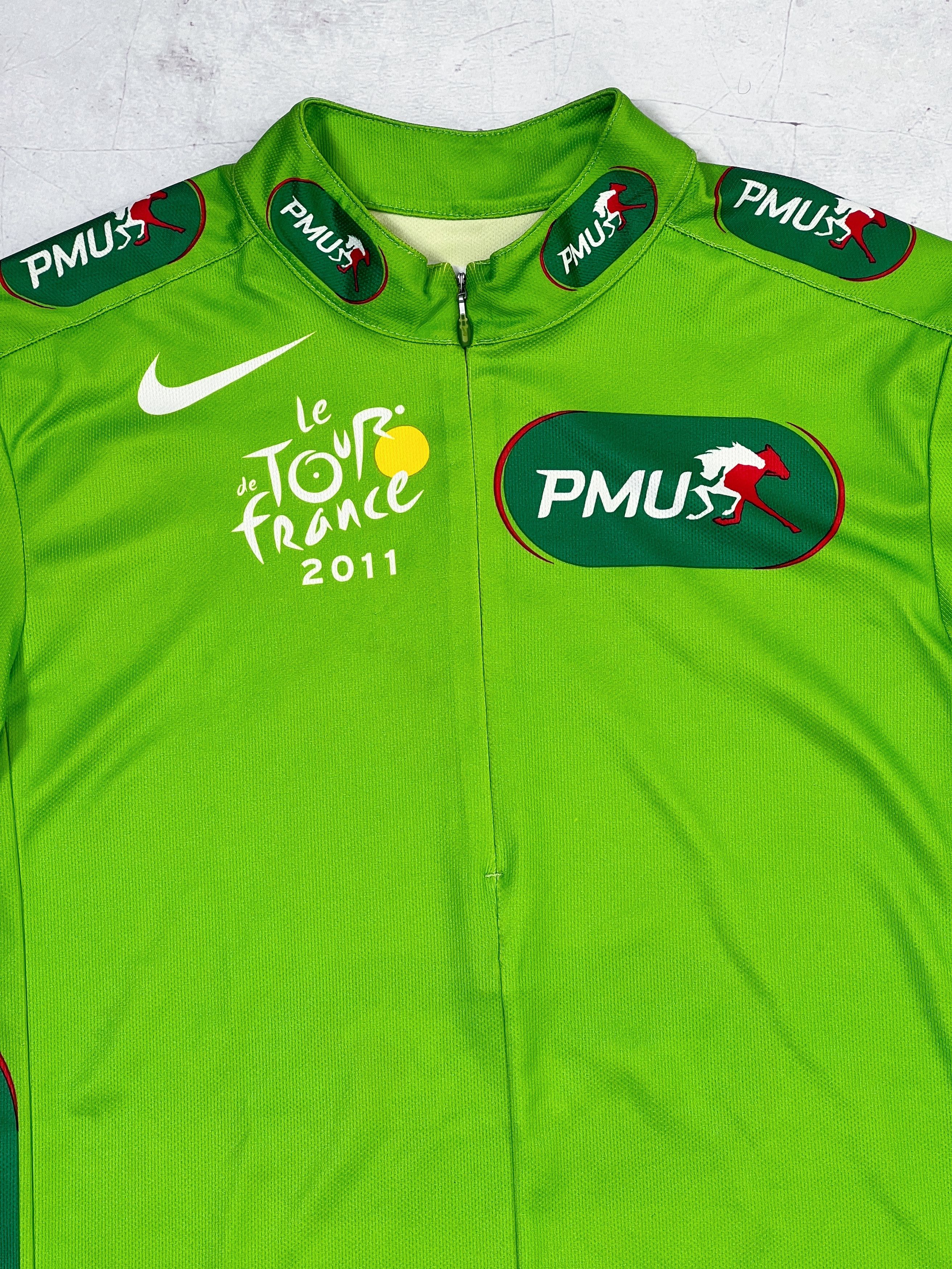Nike × Sports Specialties Nike Tour de France 2011 Cycling Jersey PMU 1/4 zip Size US M / EU 48-50 / 2 - 3 Thumbnail