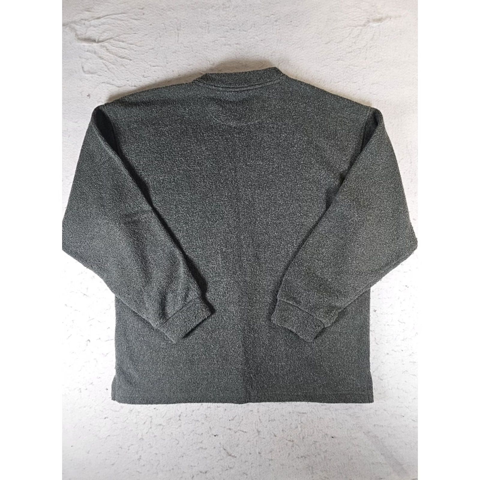 Harley Davidson Harley-Davidson Sweater Green Crew Neck Men Large Terry Cloth Classic Pullover Heavyweight Knit Cotton Blend Vintage No Size US L / EU 52-54 / 3 - 7 Thumbnail