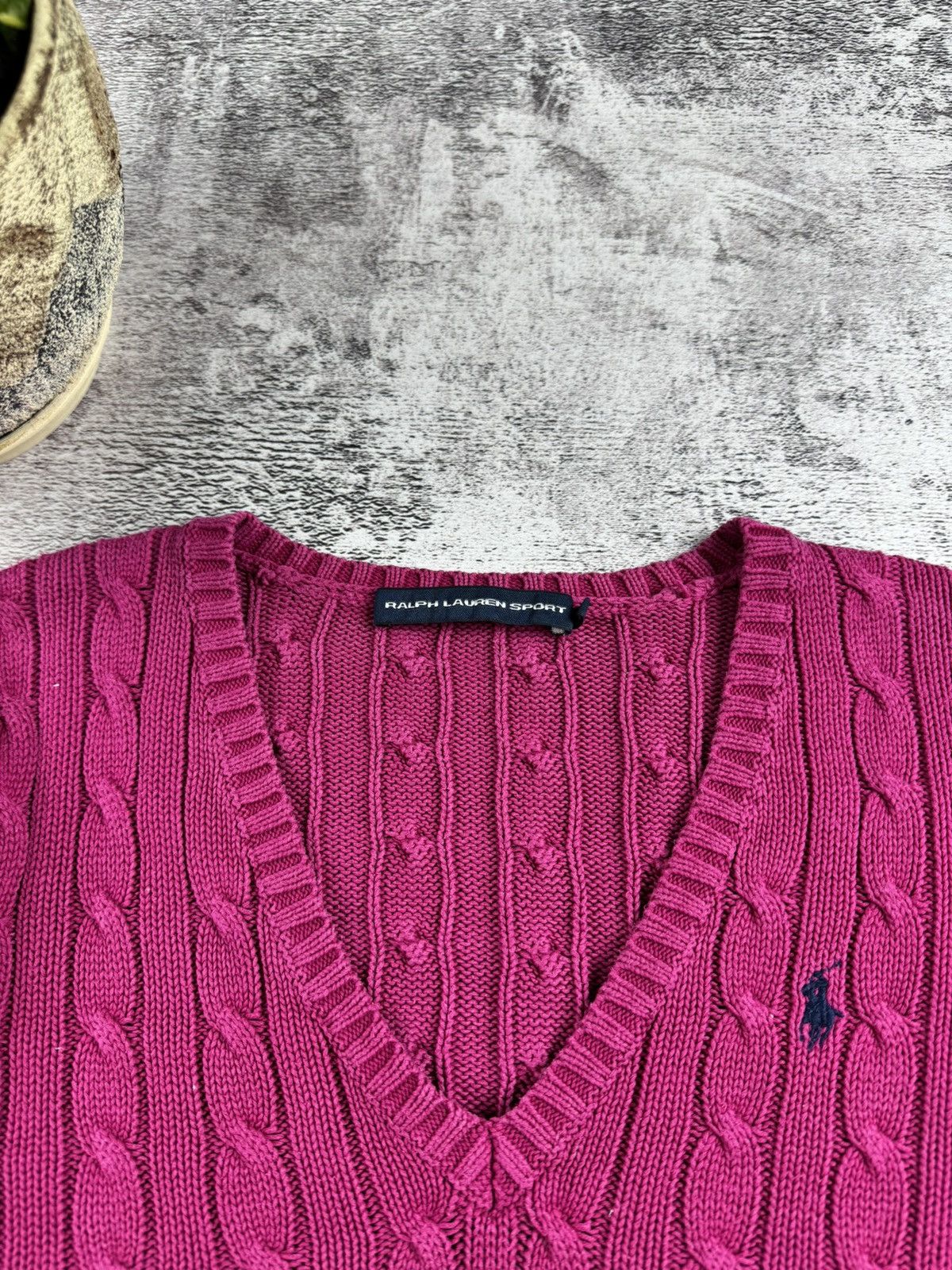 Ralph Lauren Sport Vintage Polo Ralph Lauren Sport Cable Knited Sweater Cardigan Size M / US 6-8 / IT 42-44 - 10 Thumbnail