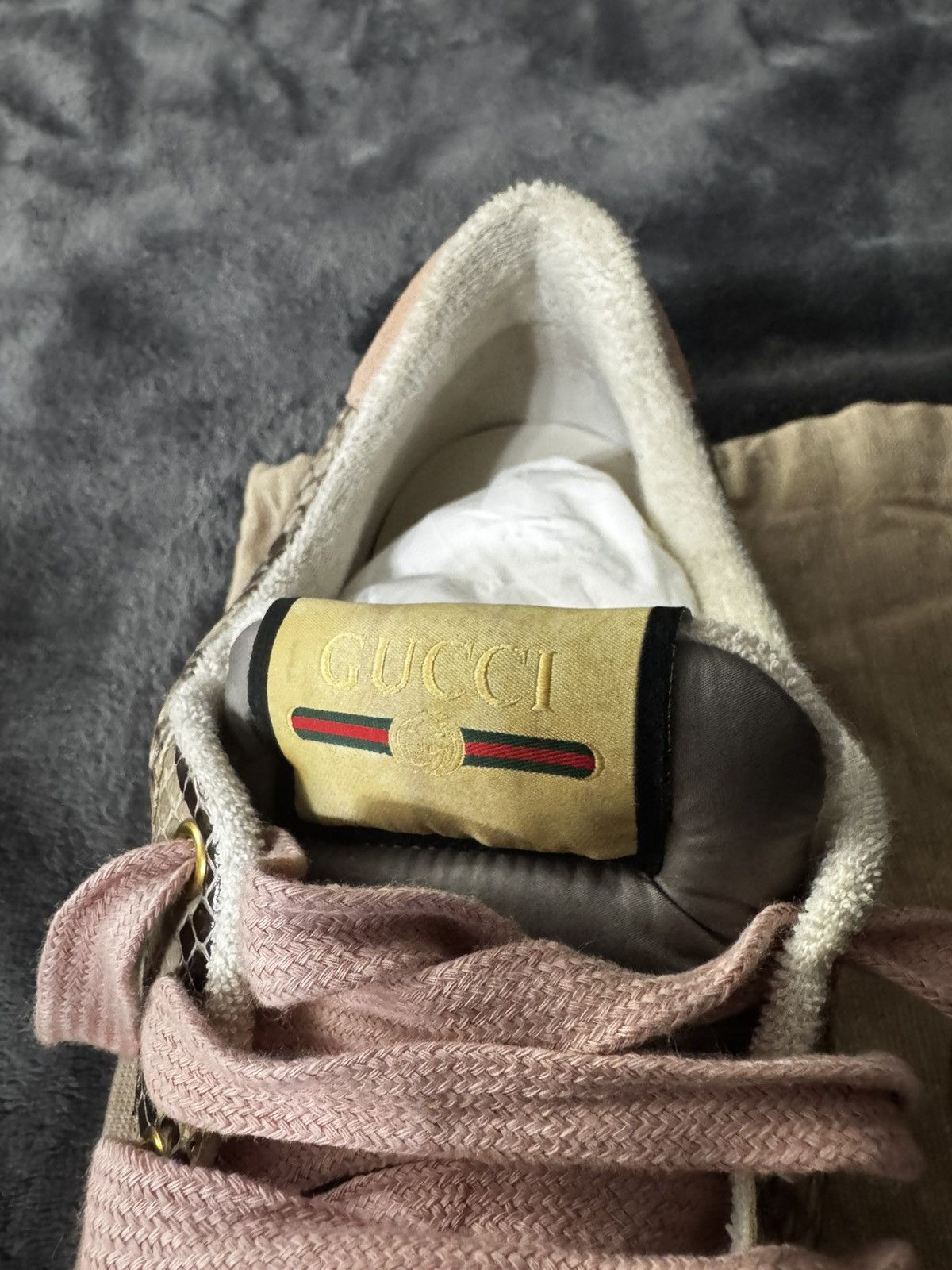 Gucci Gucci Screener Low top sneaker 🩷🐍 Size US 9 / EU 42 - 4 Thumbnail