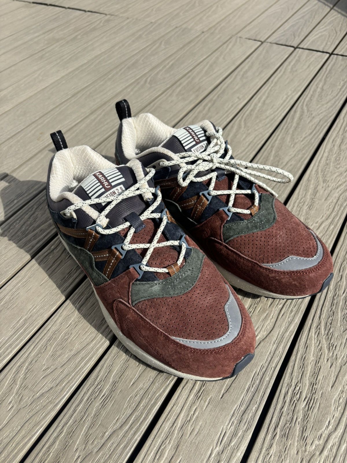 Karhu Karhu Fusion 2.0 Burgundy / Navy Suede Sneakers US 10.5 Size US 10.5 / EU 43-44 - 5 Thumbnail