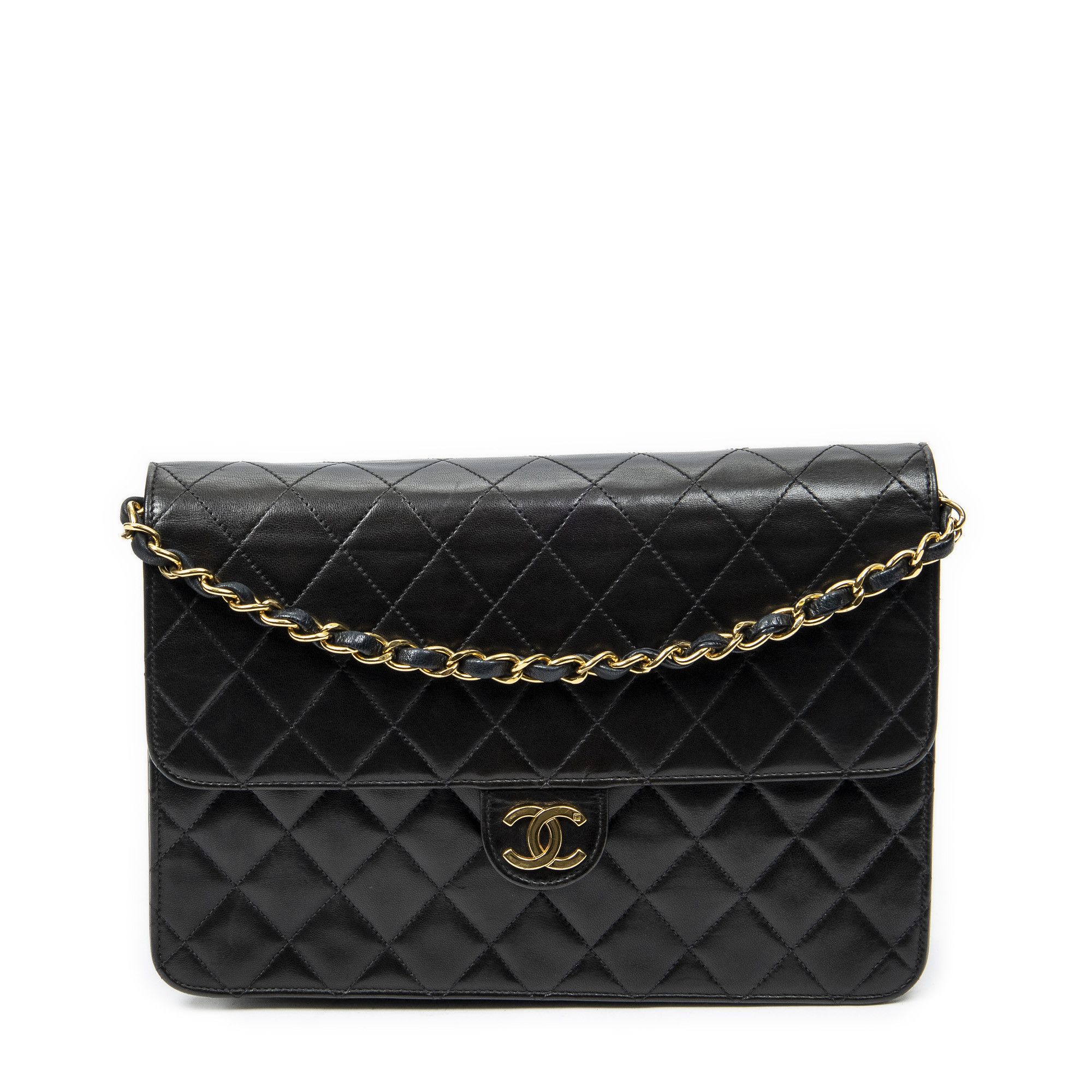 Chanel Vintage Push Lock Straight Flap Size ONE SIZE - 1 Thumbnail