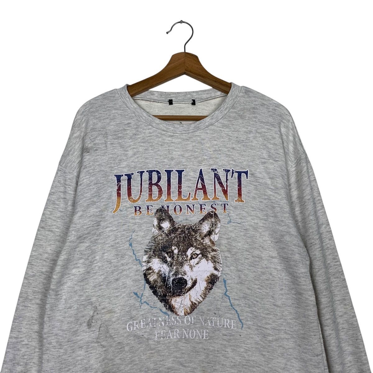 Japanese Brand Jubilant Be Honest Crewneck Sweatshirt Size US L / EU 52-54 / 3 - 2 Thumbnail