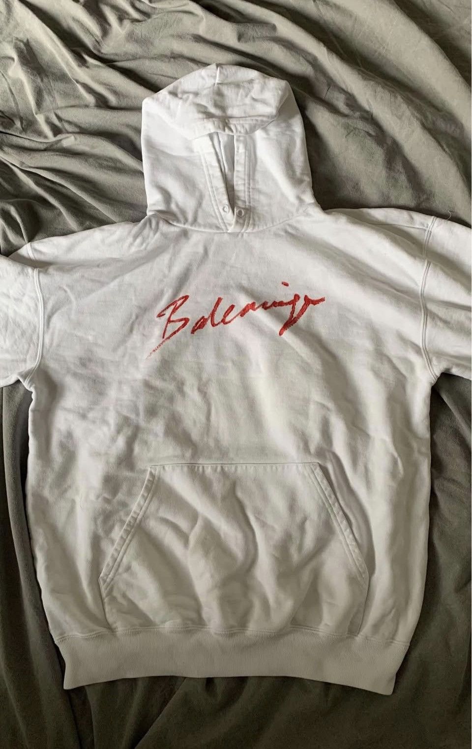 Balenciaga Balenciaga Cursive Lipstick Logo Hoodie Size US S / EU 44-46 / 1 - 1 Thumbnail