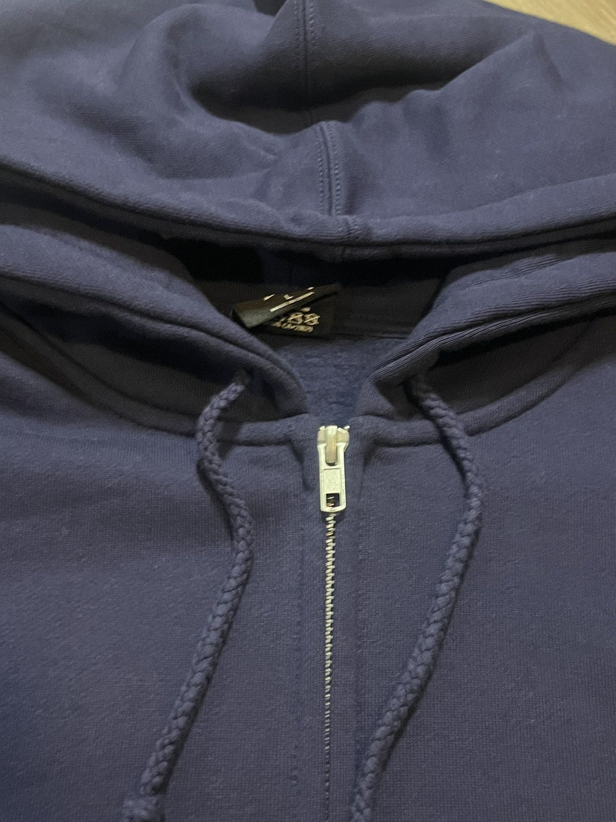 Stussy Classic Stussy Logo Zip-Hoodie, Navy Blue Color, Size Large Size US L / EU 52-54 / 3 - 5 Thumbnail