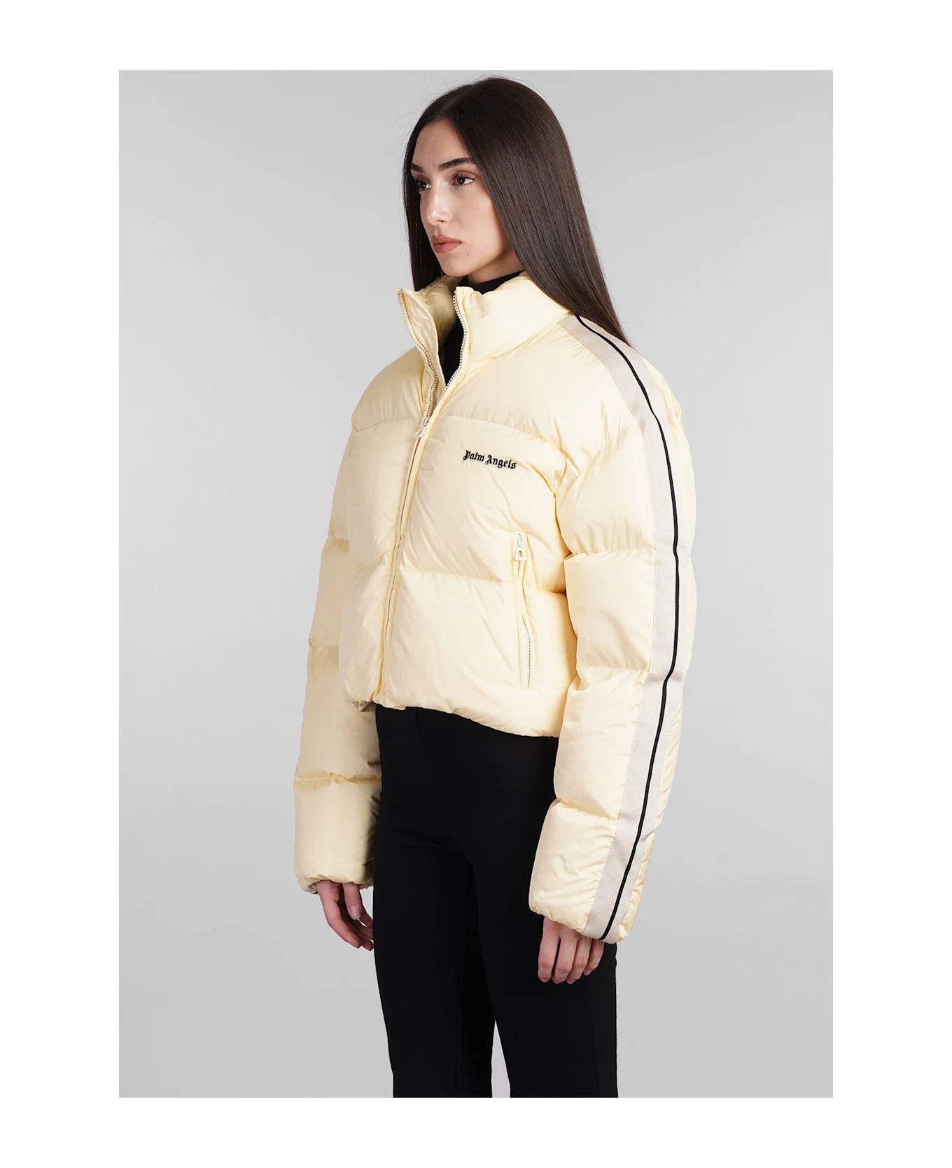 Palm Angels o1y1125 Shell Jacket in Pastel Yellow Size M / US 6-8 / IT 42-44 - 4 Thumbnail