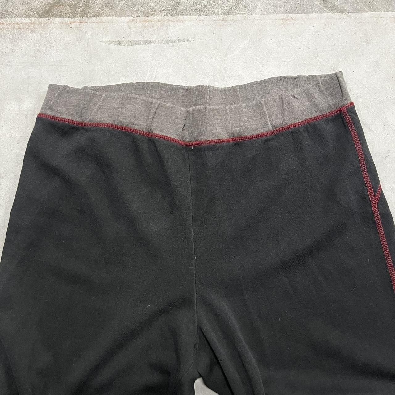 Vintage Vintage Y2K/2000s Baggy Fit Black Sweatpants with red Accents! Size US 38 / EU 54 - 3 Thumbnail