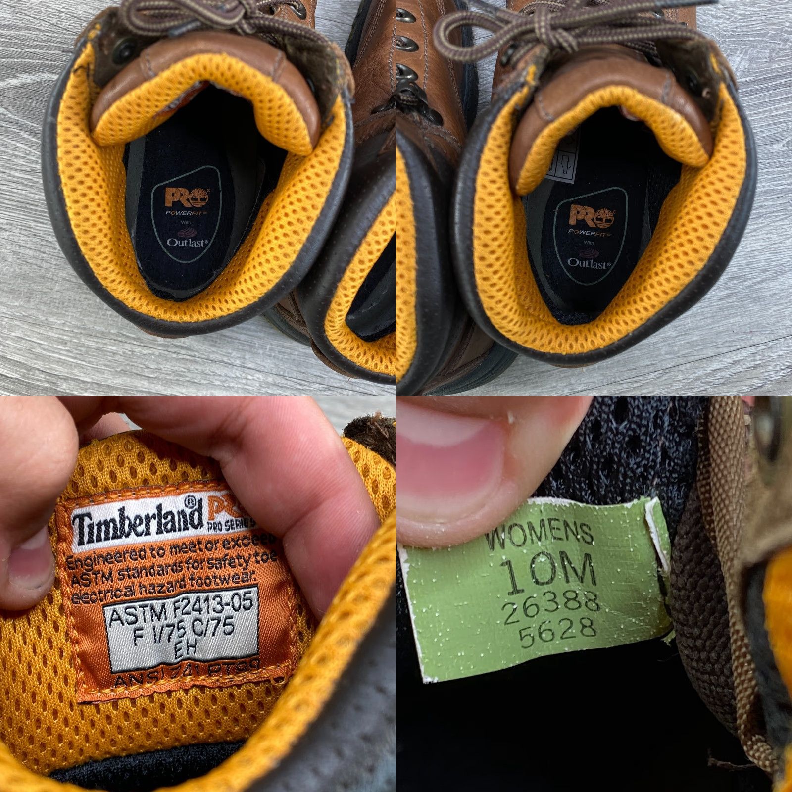Timberland Timberland Pro Series Womens 10 M Brown Leather Titan Boots Safety Toe Power Fit Work - Timberland Pro Series - Work Size US 10 / IT 40 - 8 Thumbnail