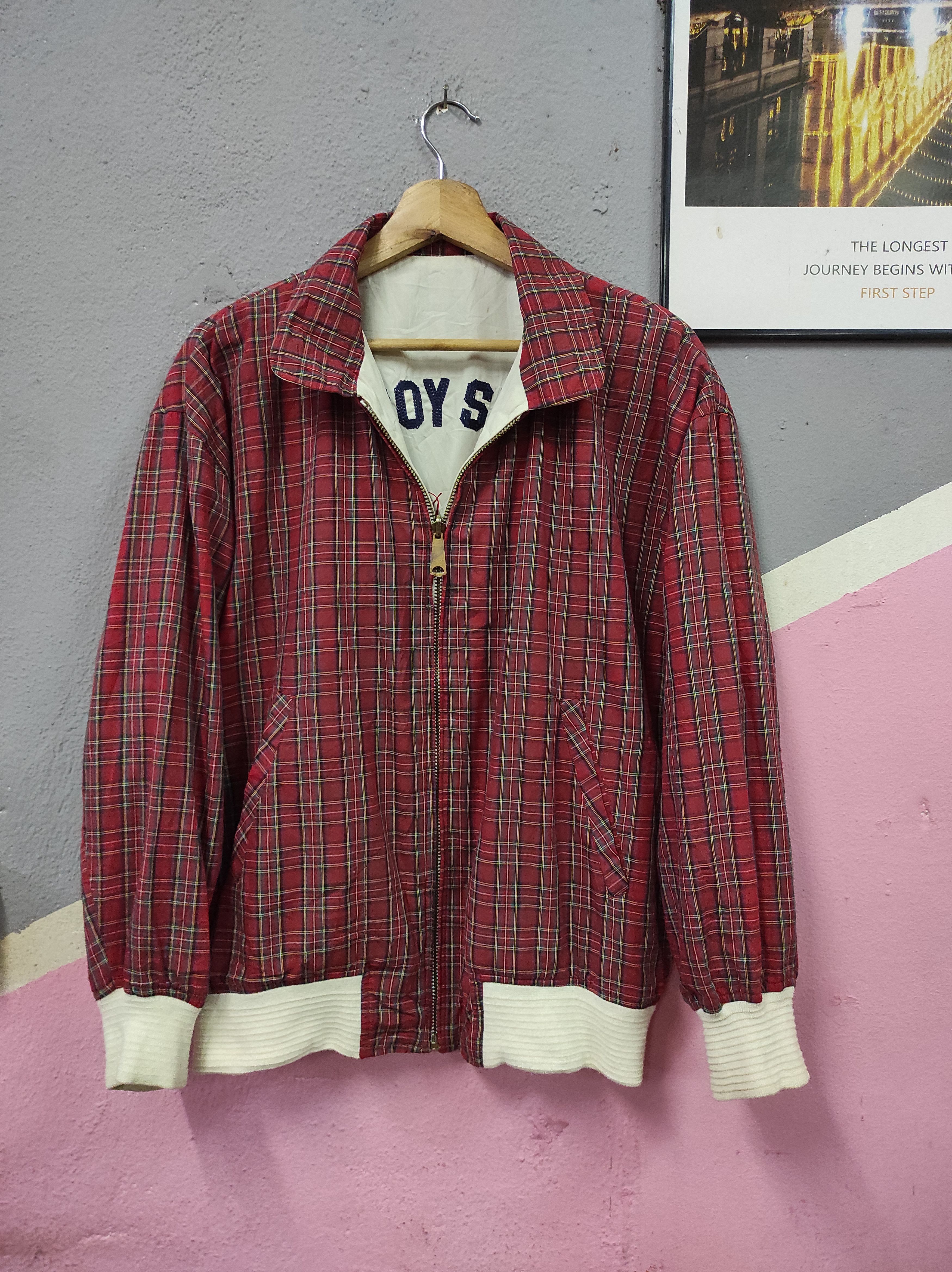 Japanese Brand × Vintage EASTBOY SPORTS EMBROIDERY LIGHT REVESIBLE JACKET Size US M / EU 48-50 / 2 - 5 Thumbnail
