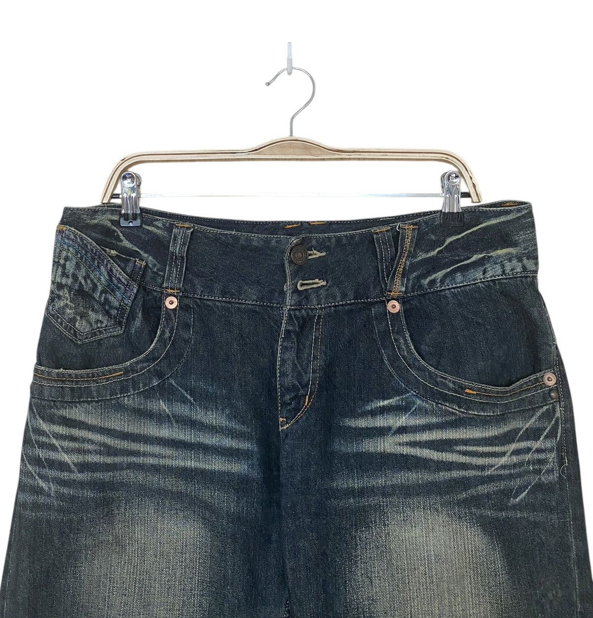 Japanese Brand × Le Grande Bleu (L.G.B.) × Vintage Vintage Japanese Brand Ultimax Flared Jeans 2000s Size US 35 - 4 Thumbnail