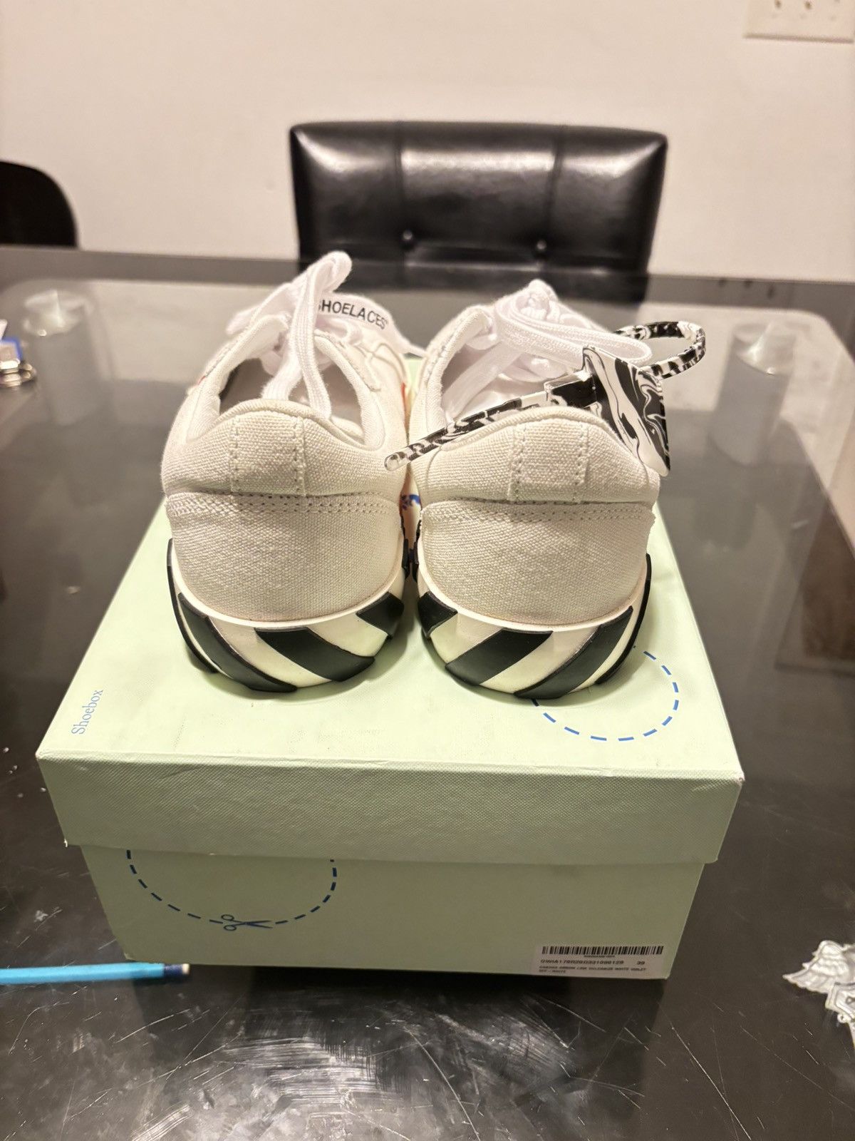 Off-White OFF-WHITE Vulc Low Canvas White Violet SS20 Size US 8 / IT 38 - 6 Thumbnail