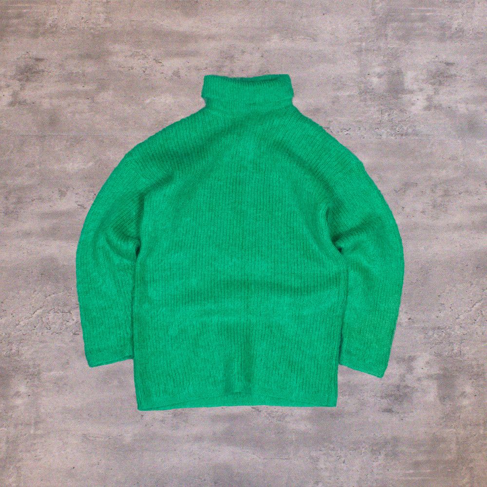 Japanese Brand Vintage VTG 1990's Alexon Kelly Green Mohair Shaggy Sweater Size US M / EU 48-50 / 2 - 1 Thumbnail