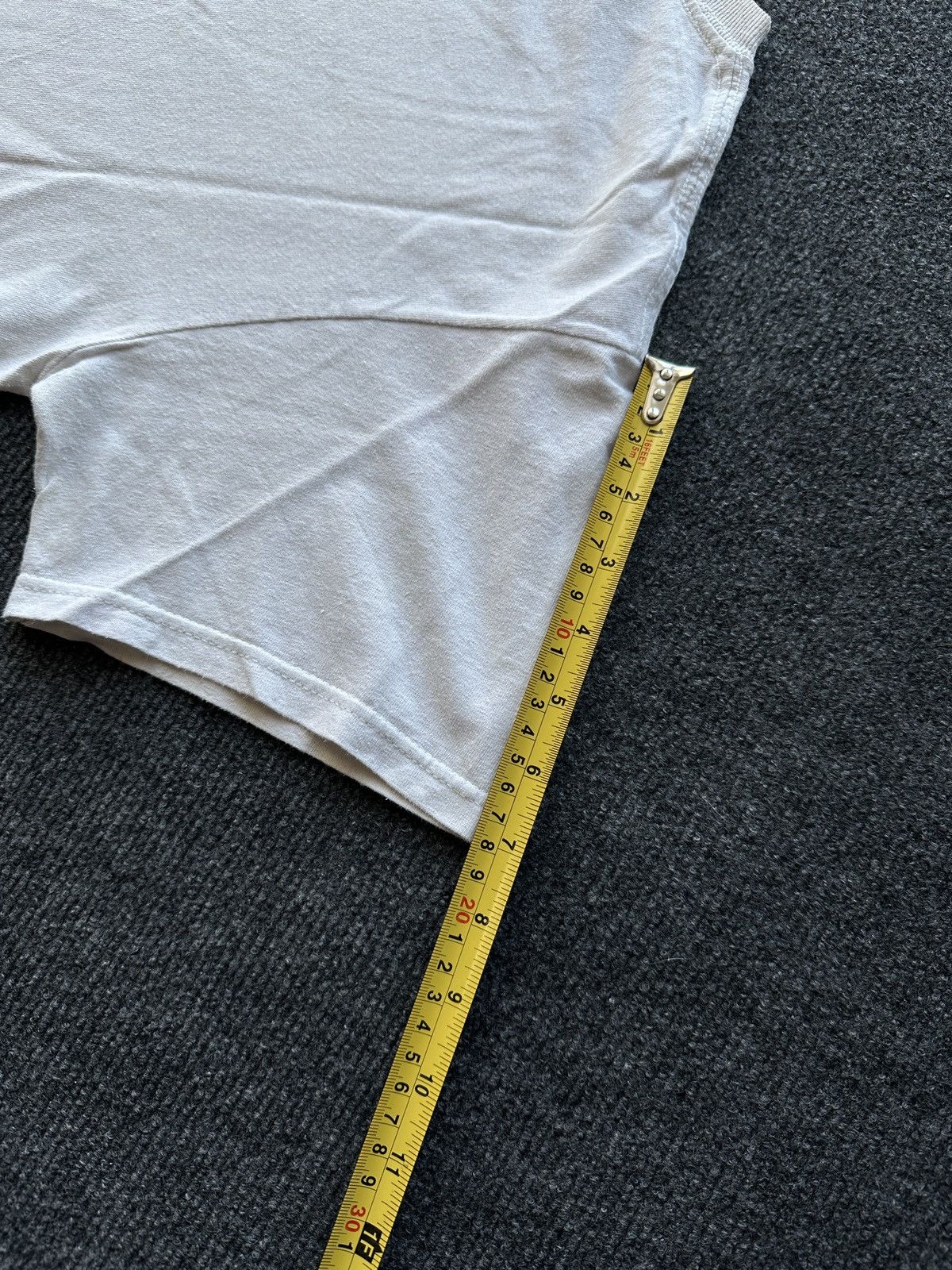 Vintage 🚨USA NEW YORK RARE WHITE DISTRESSED TEE BIG LOGO BOXY FIT Size US S / EU 44-46 / 1 - 16 Thumbnail