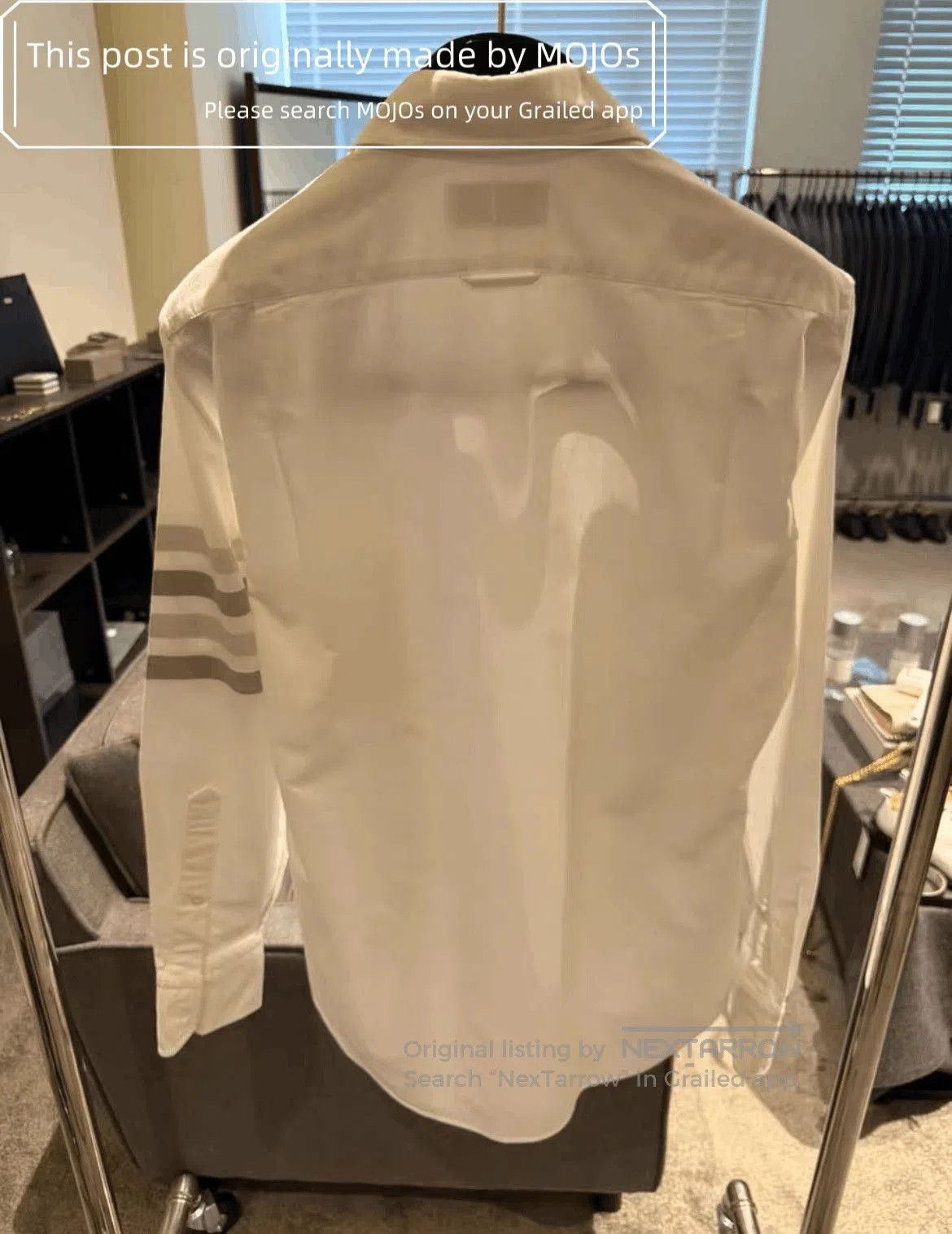 Thom Browne Sz 2 Thom Browne Four Gray Stripe Shirt mojos1903. Size US M / EU 48-50 / 2 - 2 Thumbnail