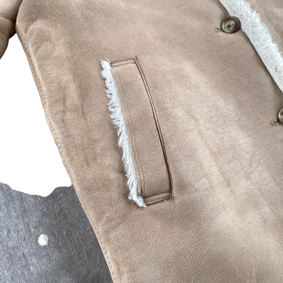 Japanese Brand × Uniqlo Uniqlo Button Up Fur Jacket Size S / US 4 / IT 40 - 8 Thumbnail