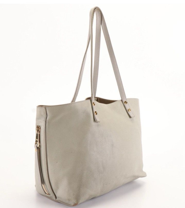 Chloe Chloé Dilan East-West Tote Bag in Pebbled Grey Leather Size ONE SIZE - 2 Thumbnail