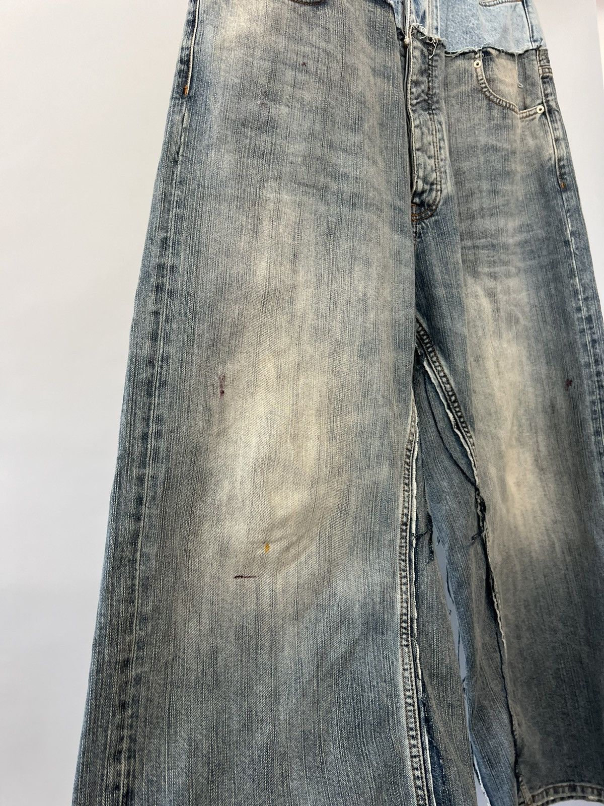 Balenciaga Blue Cut Up Double Waist Baggy Jeans Size US 34 / EU 50 - 6 Thumbnail