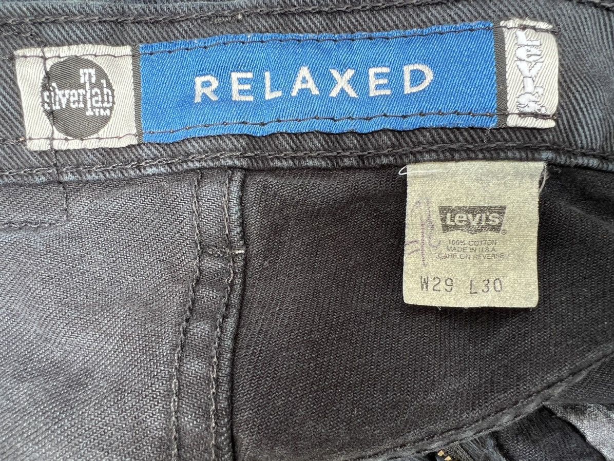 Levi's Vintage 1997 Levi’s Silvertab Fade Black Denim Relaxed Jeans Size US 29 - 22 Thumbnail