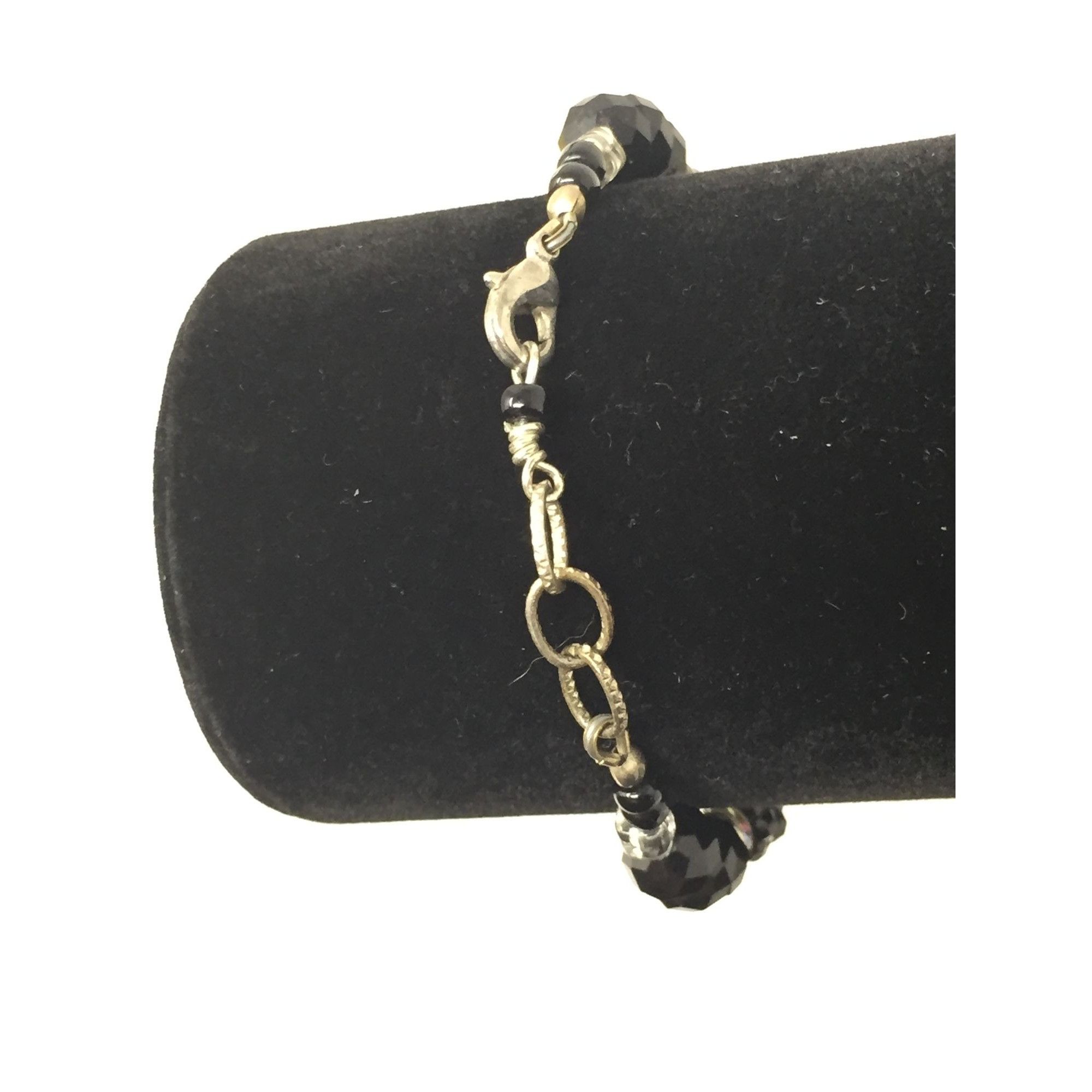 Other Women's Black and Silver Beaded Bracelet with Lobster Clasp Size ONE SIZE - 8 Thumbnail