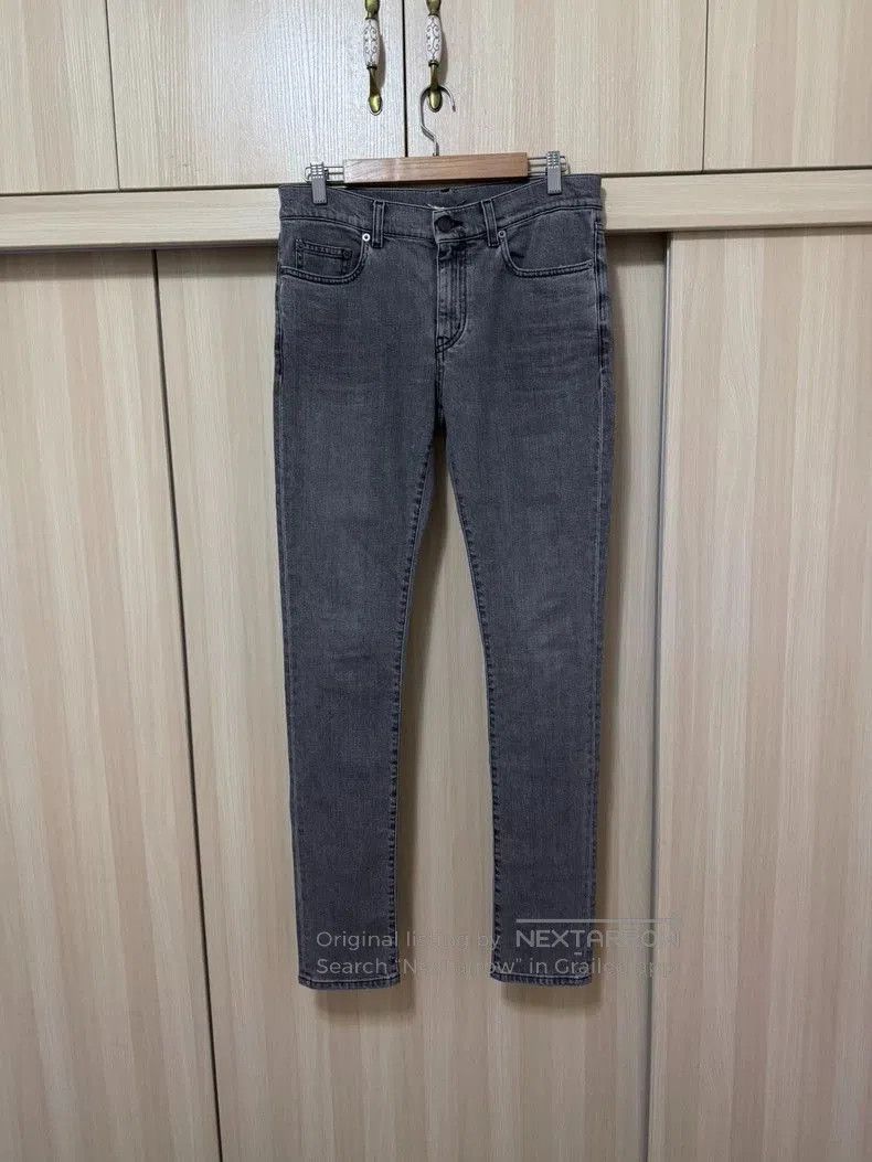 Saint Laurent Paris Saint Laurent D25 Washed Gray Flared Jeans