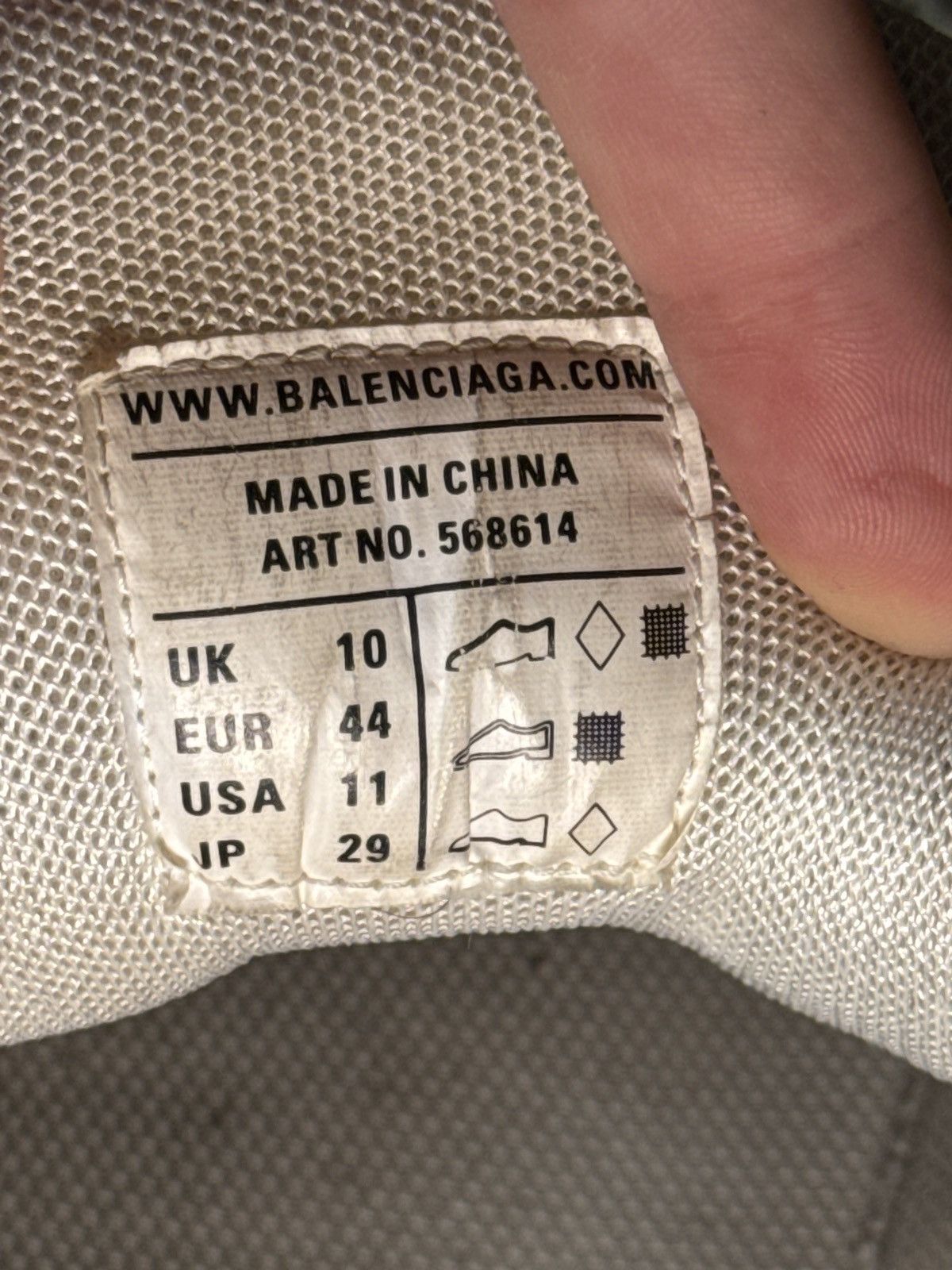 Balenciaga Balenciaga Track 2 Eggshell Size US 11 / EU 44 - 7 Thumbnail