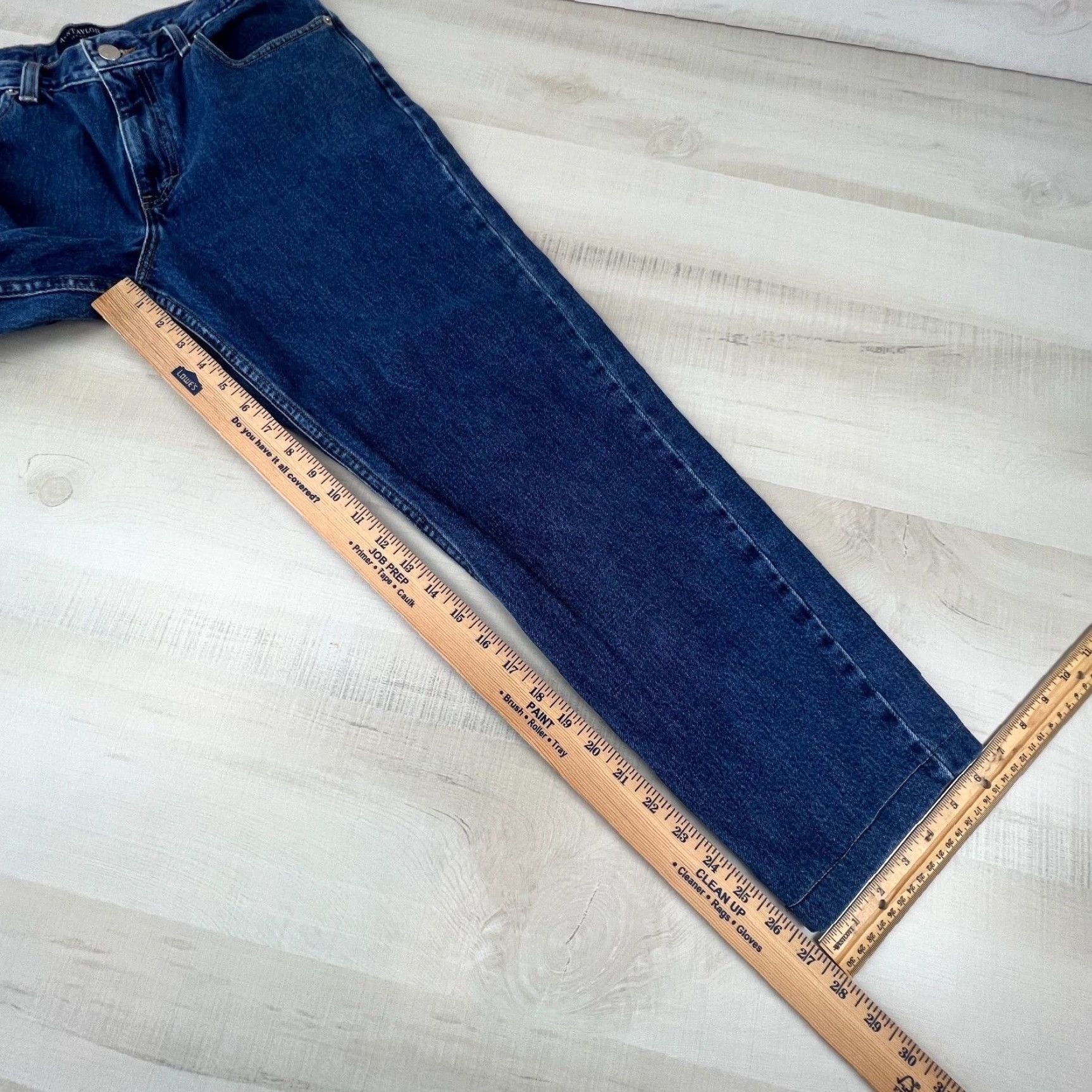 Ann Taylor Ann Taylor Womens Jeans Size 8 Slim Tapered Medium Wash Blue Cotton Mid Rise Size 30" / US 8 / IT 44 - 7 Thumbnail