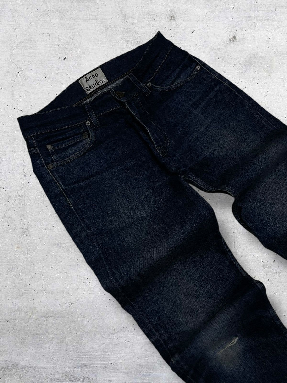 Acne Studios VINTAGE DESIGNER ACNE STUDIOS INDIGO DISTRESSED DENIM Size US 28 / EU 44 - 7 Thumbnail