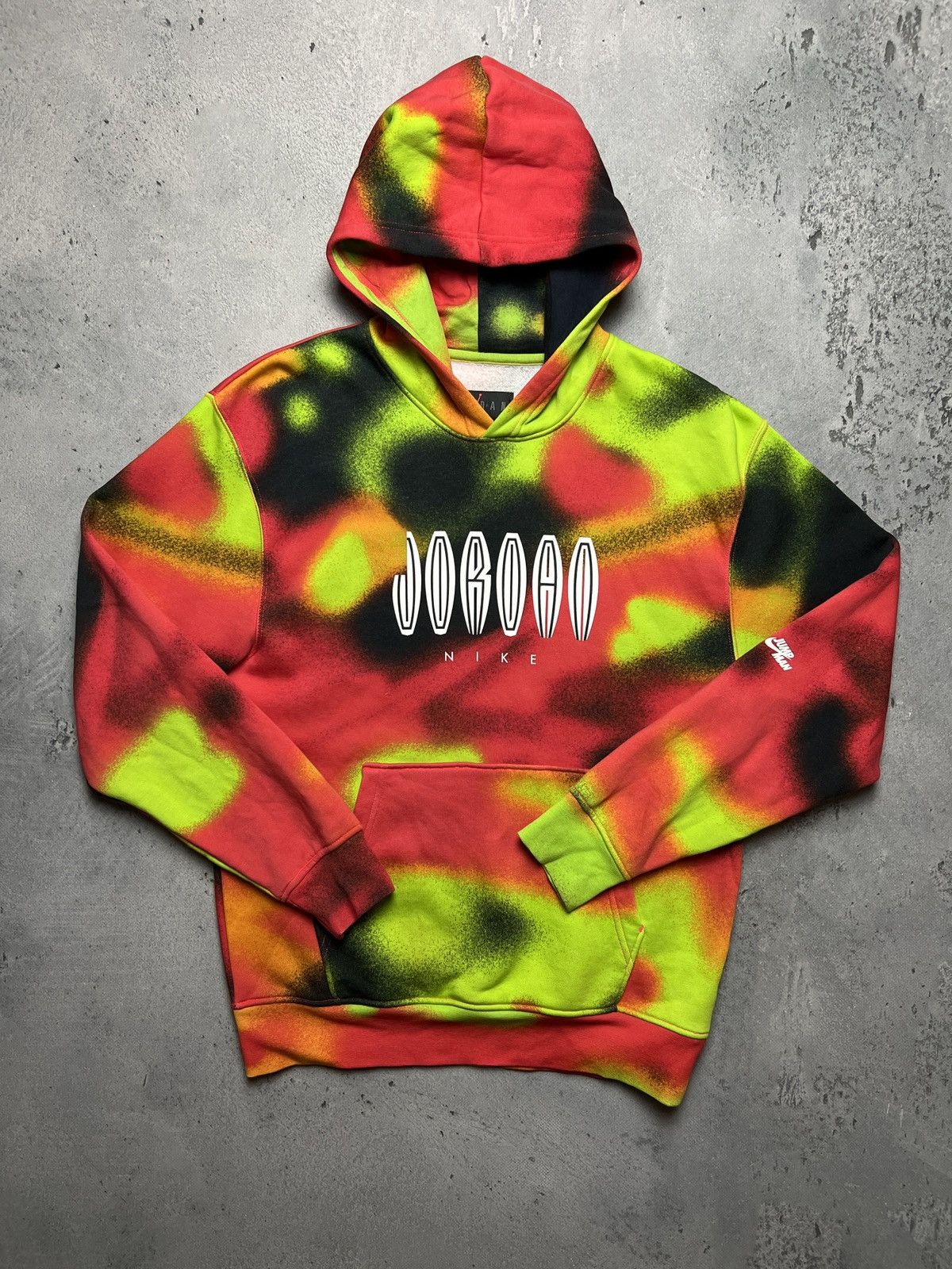 Nike Jordan Flight MVP Men's newest Size L Fleece Hoodie Tie-Dye Multicolor