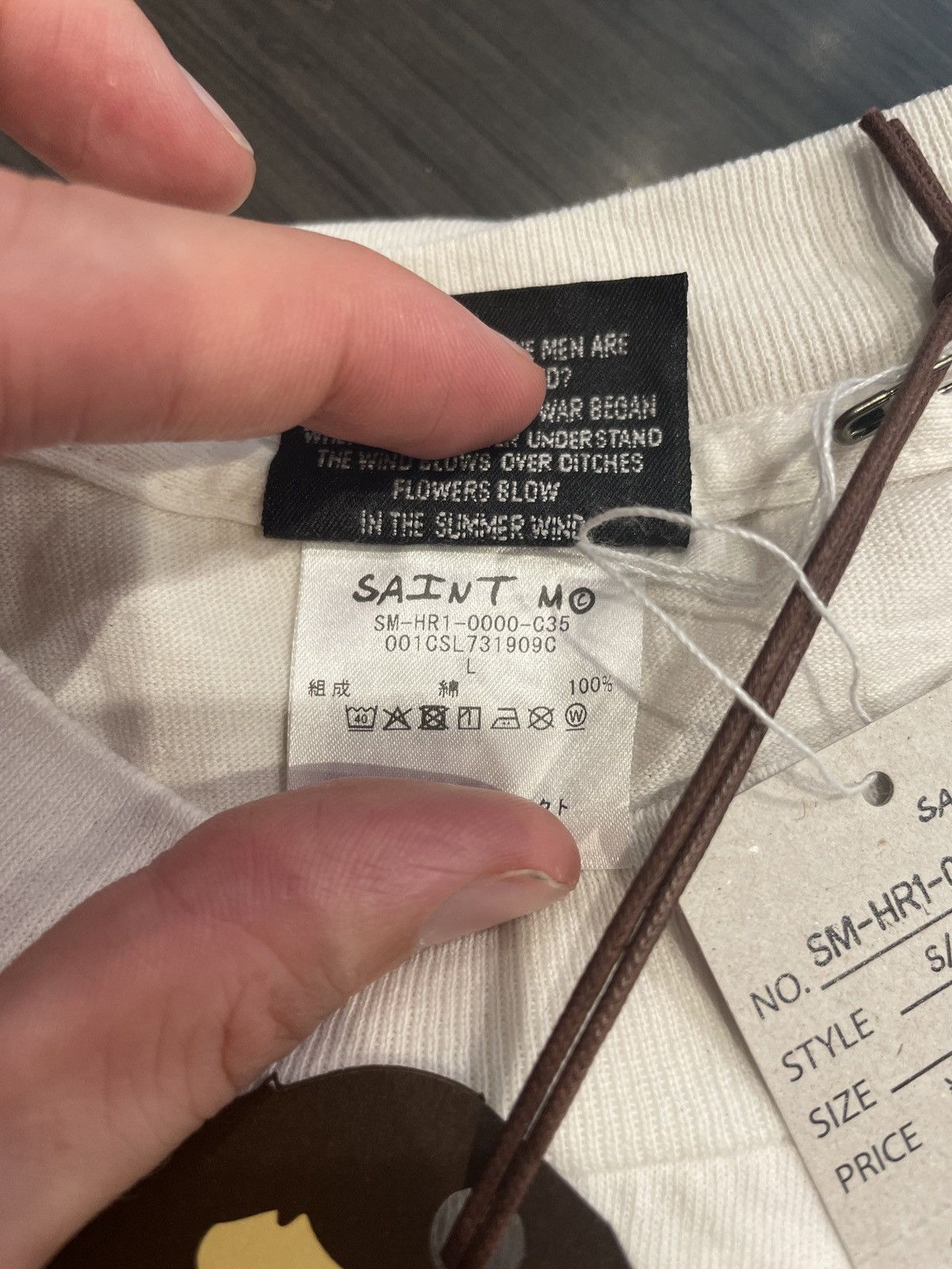 Bape × Saint Michael Saint Michael Bape God T-Shirt SS25 Size US L / EU 52-54 / 3 - 5 Thumbnail