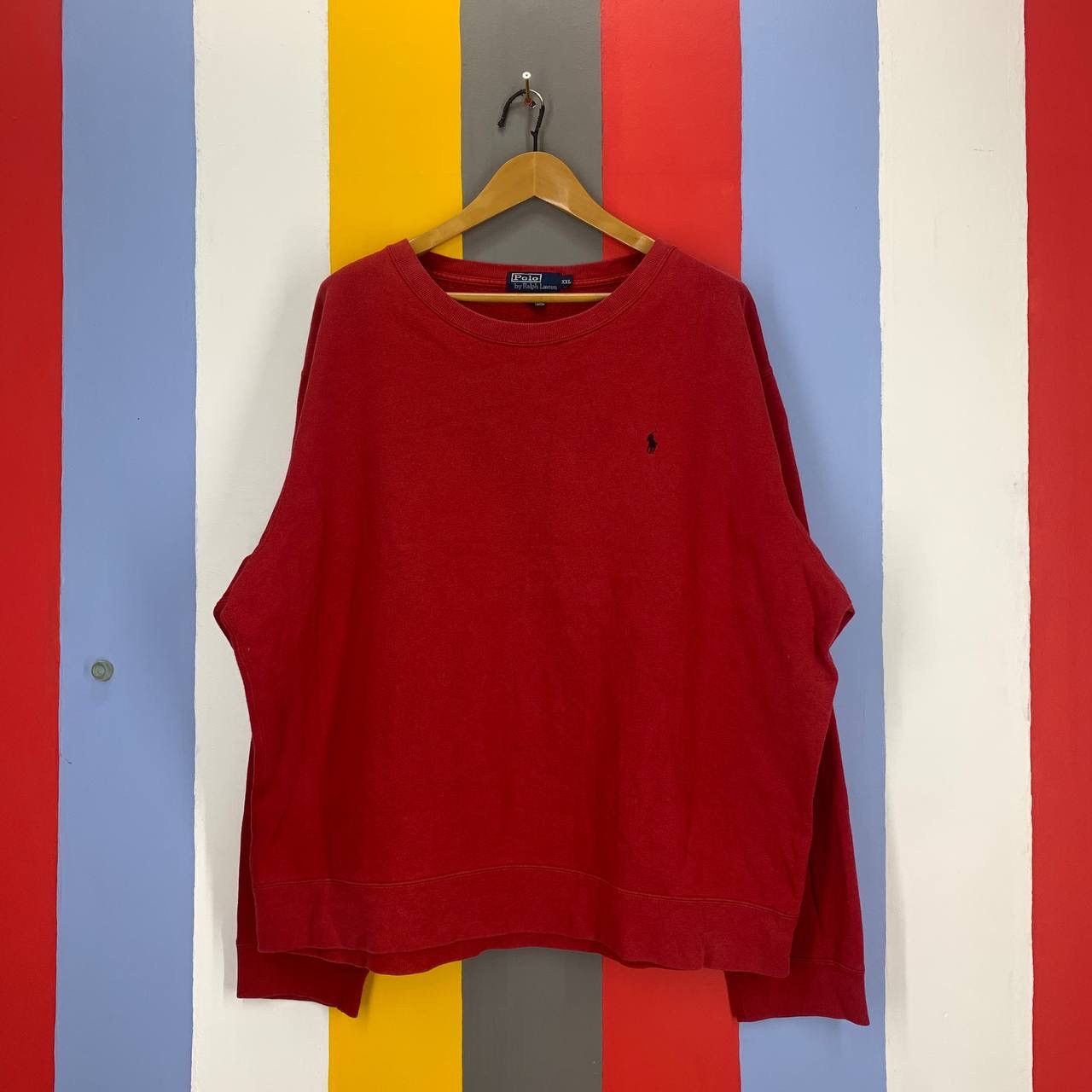 Polo Ralph Lauren 90s Vintage POLO RALPH LAUREN Sweatshirt #2552/S Size US XXL / EU 58 / 5 - 1 Thumbnail